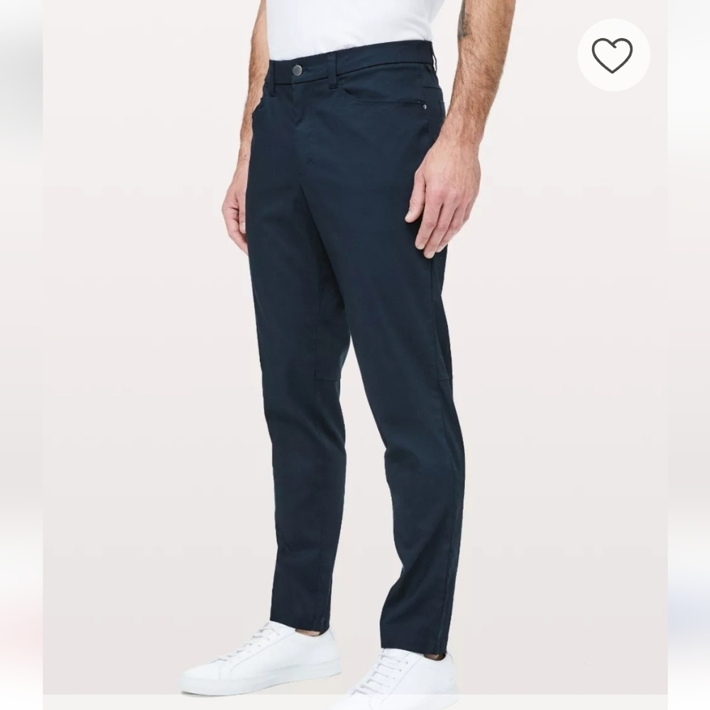 LULULEMON ABC Pant Slim DESIGNED FOR ON THE MOVE MEN SIZE 38 WATER RESISTANT - Picture 2 of 16